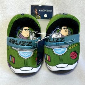 Disney Pixar Buzz Lightyear Youth Slippers 7 8 New